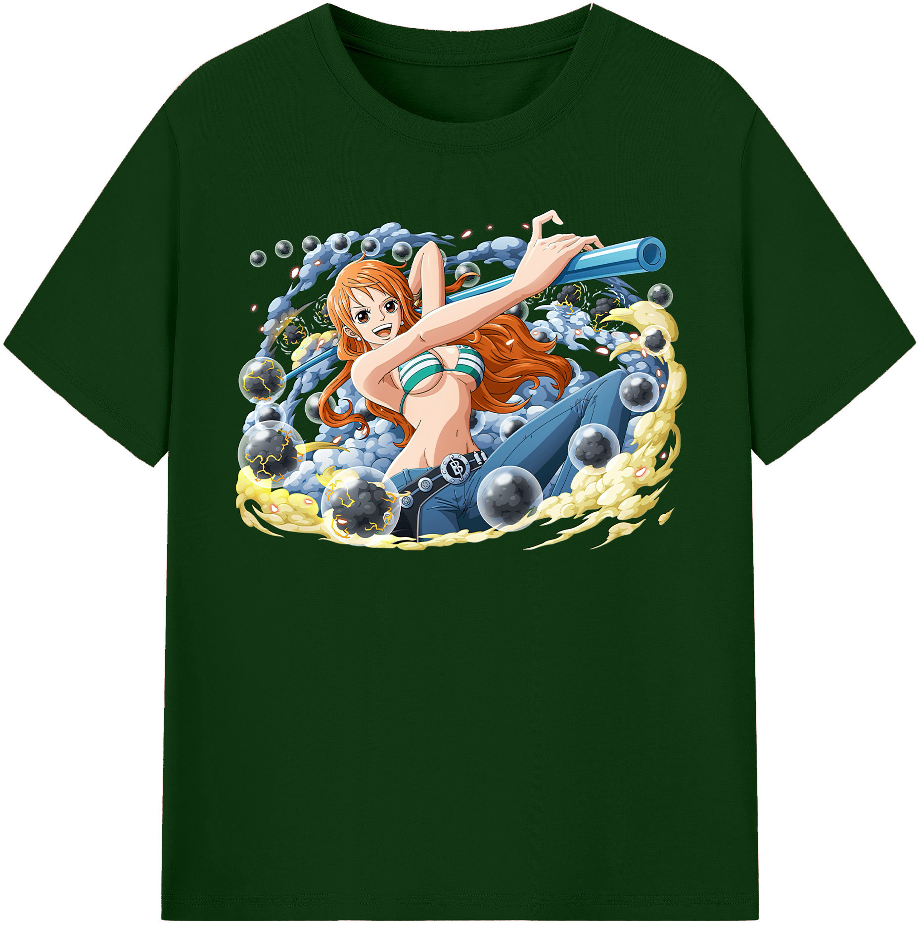 ワンピース ナミ ONE PIECE Nami 綿100％半袖Tシャツ（フロントプリント）